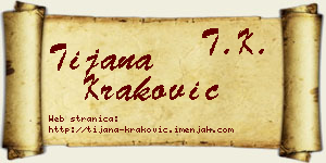 Tijana Kraković vizit kartica